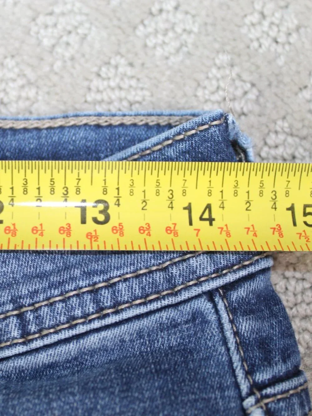 Depart West Size 30S Seeker Straight Leg Mid Rise Blue Jeans